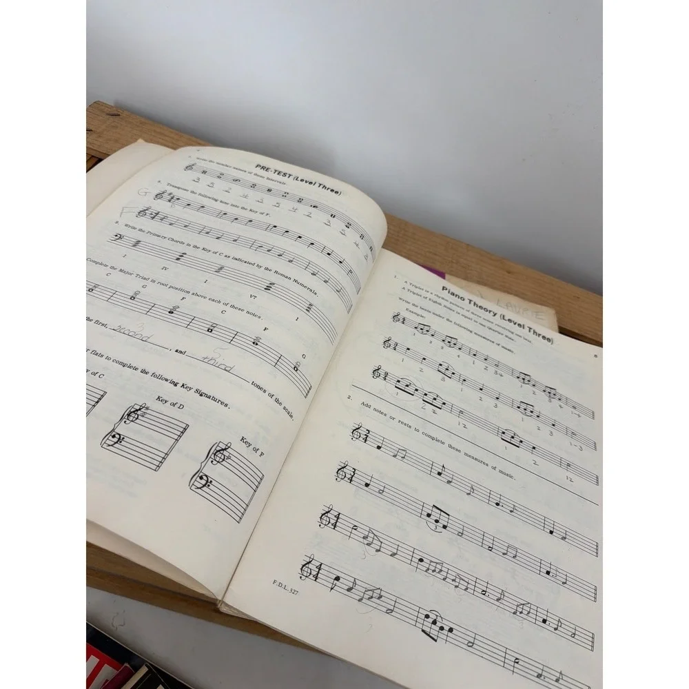 2‎ David Carr Glover Piano Library Piano Theory Level 3 Programmed Text Books